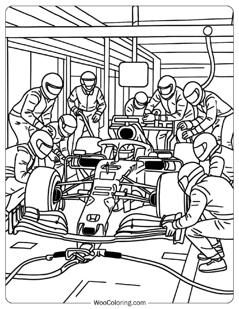 formula 1 coloring pages