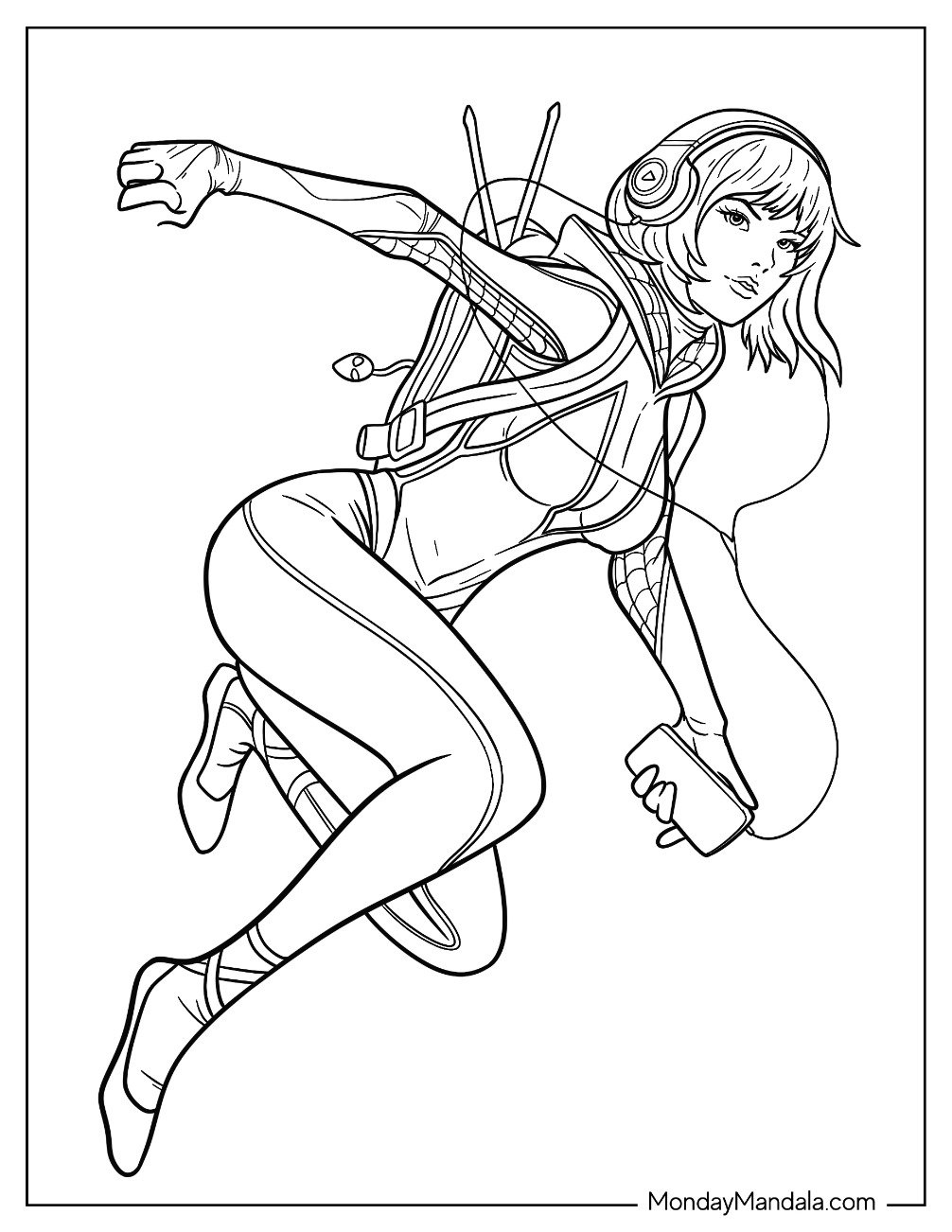 22 Spider Gwen Coloring Pages Free PDF Printables 