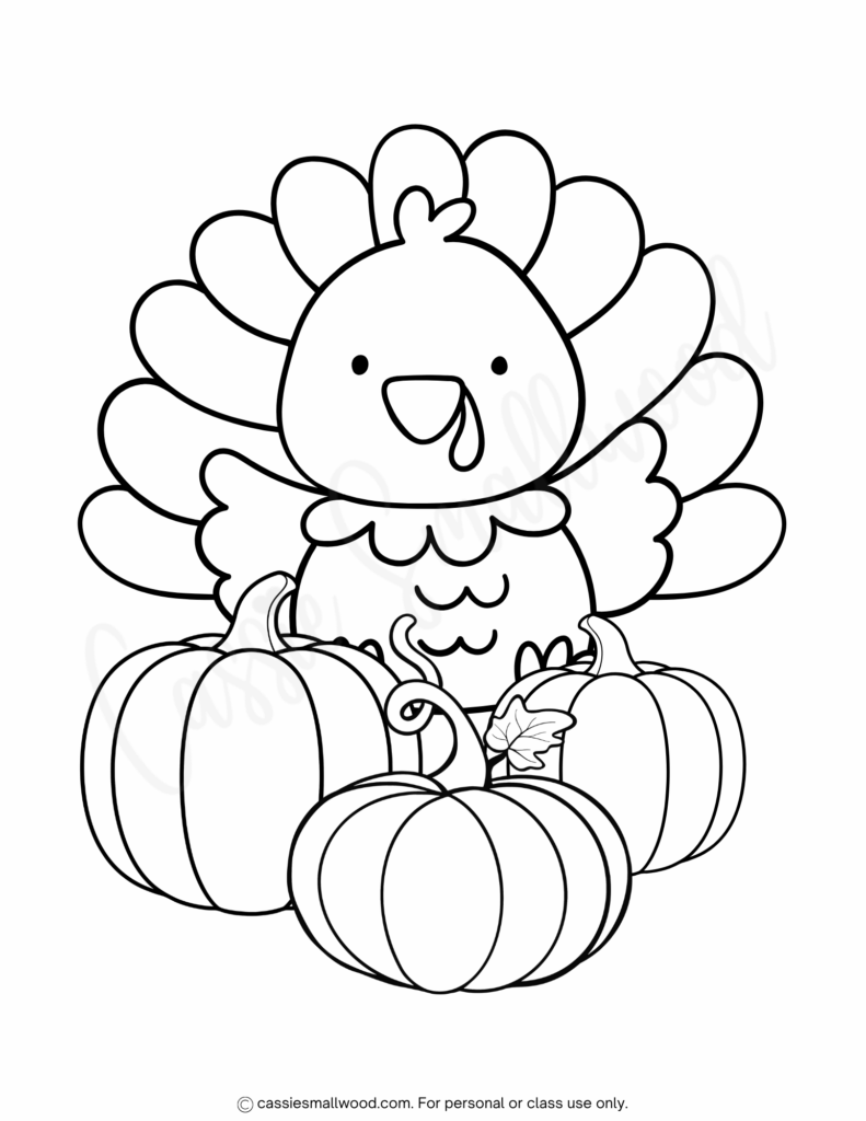 Cute Thanksgiving Coloring Pages