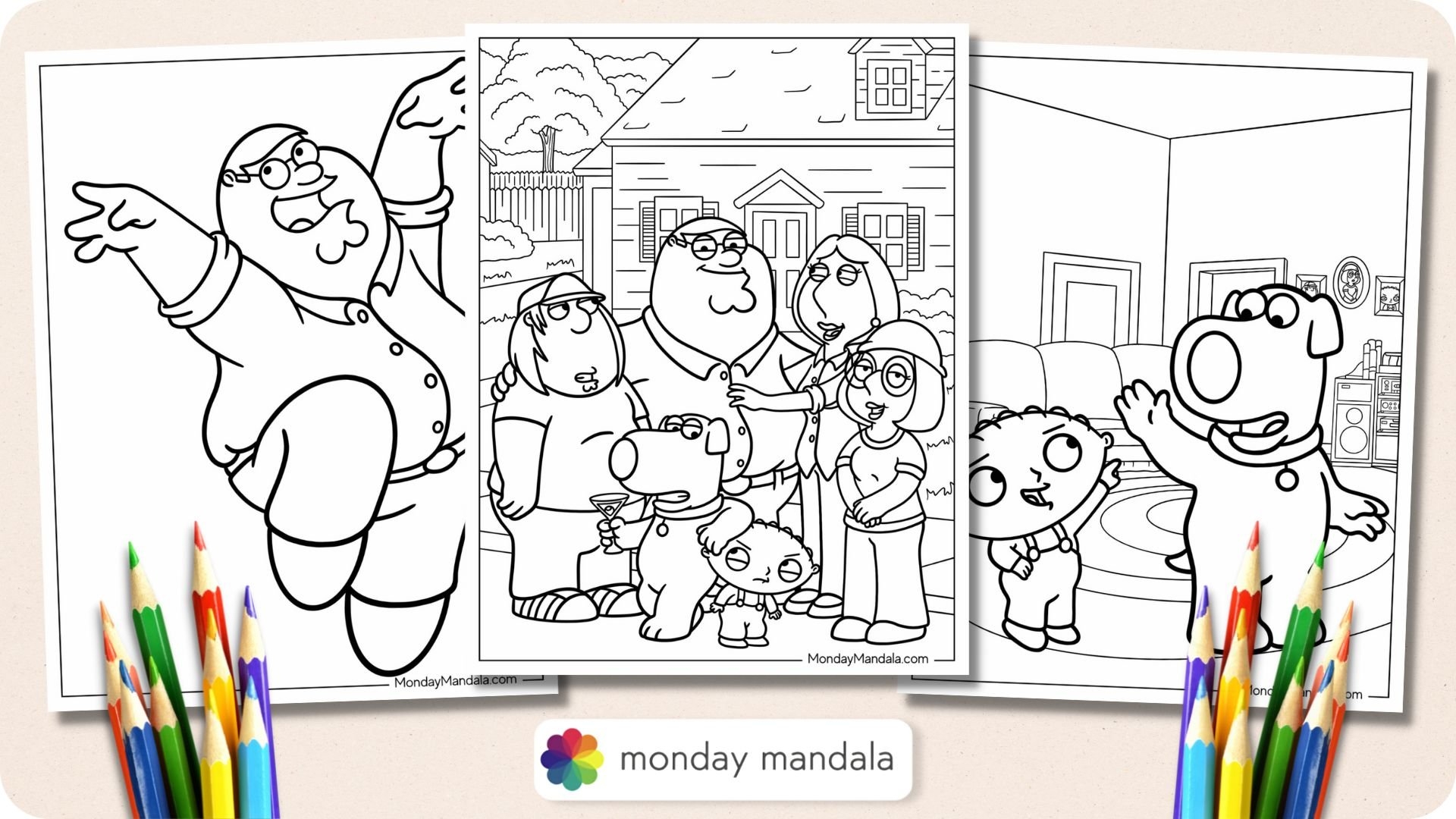 24 Family Guy Coloring Pages Free PDF Printables 