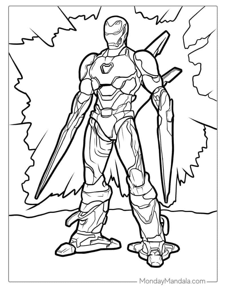 24 Iron Man Coloring Pages Free PDF Printables 