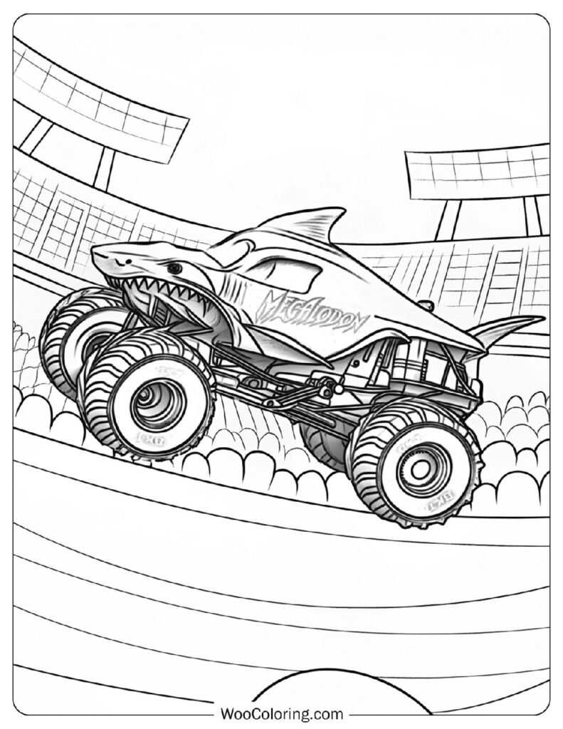 Monster Truck Coloring Page