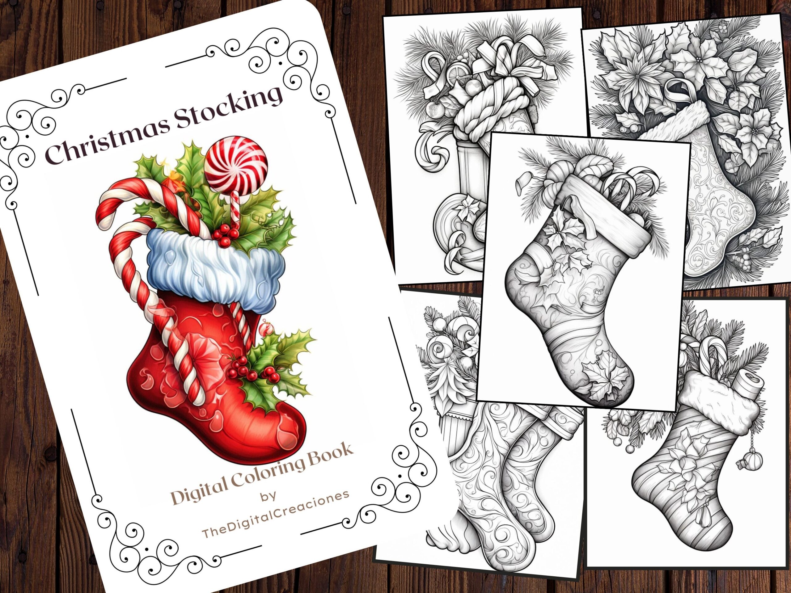 Christmas Stocking Coloring Book