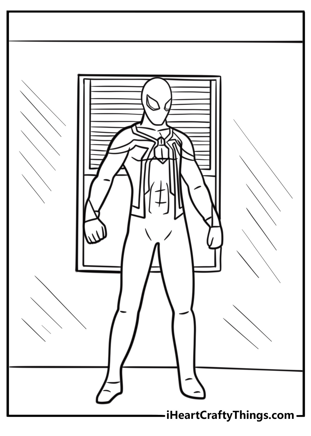 iron spider coloring pages