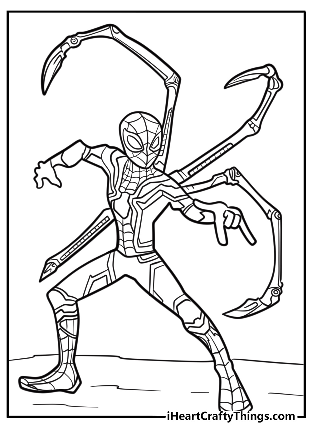 Iron Spider Coloring Pages
