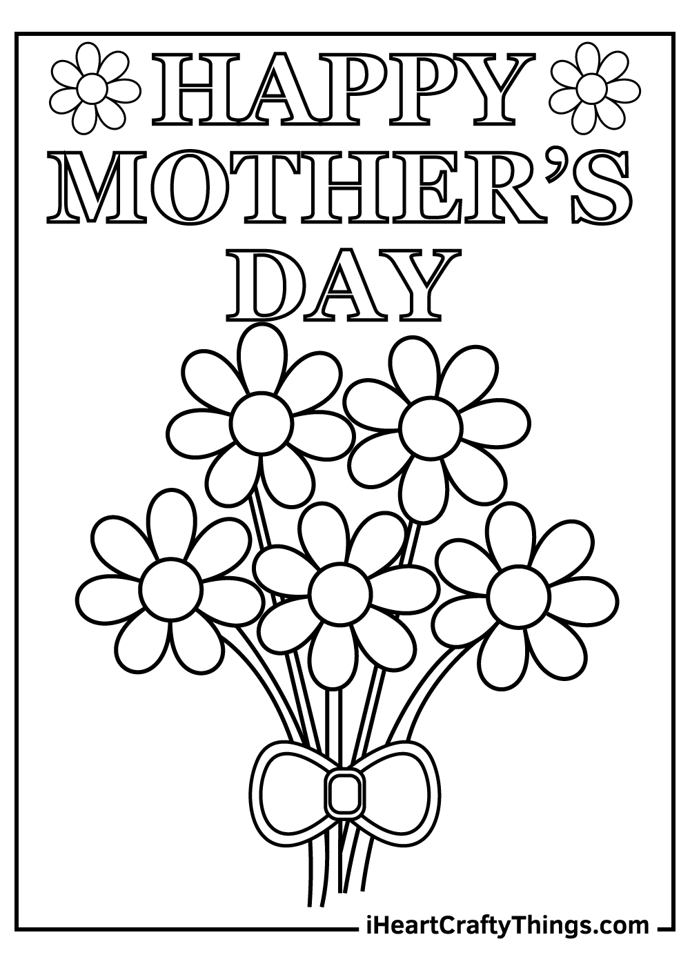 Mothers Day Coloring Pages Free