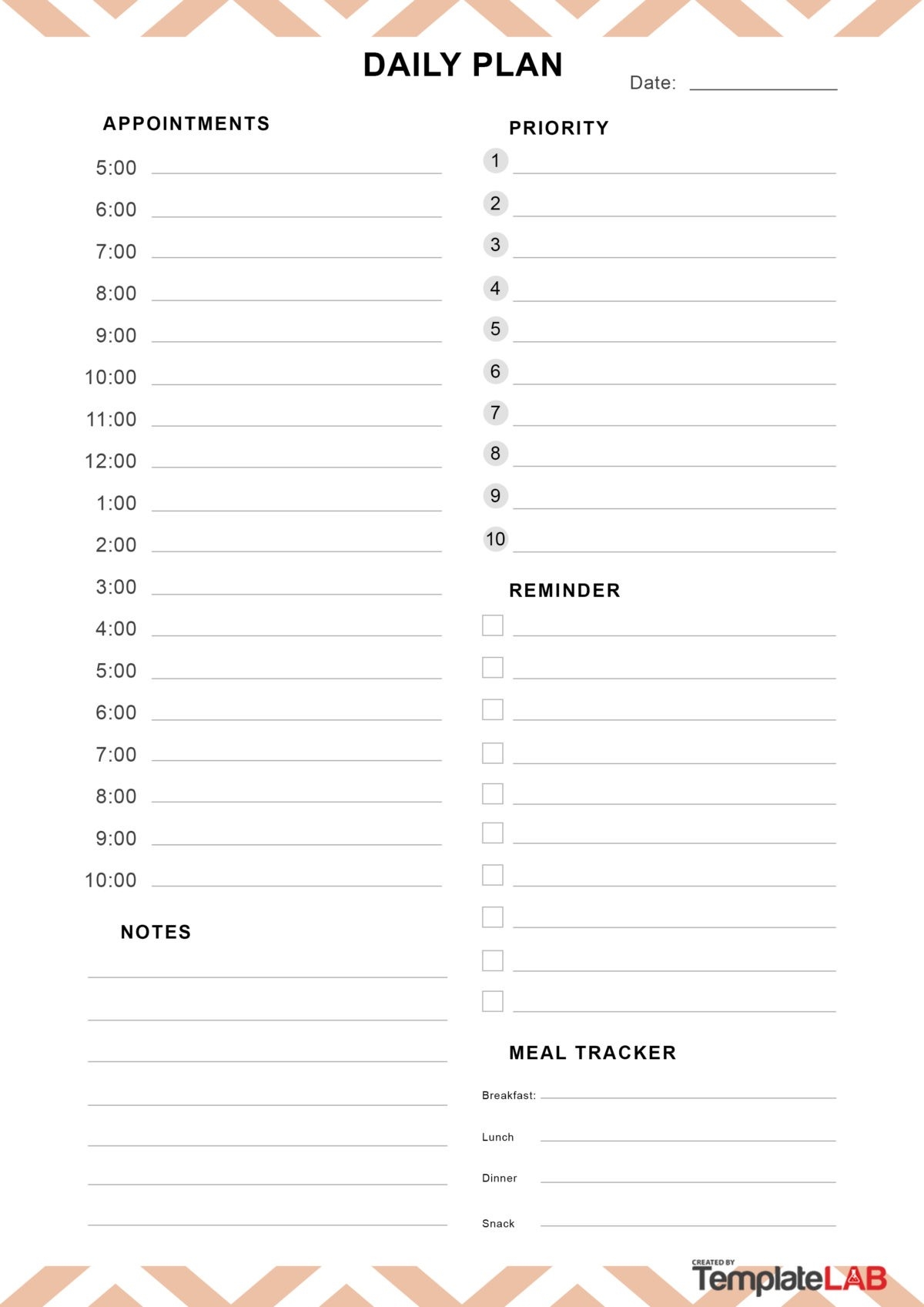 25 Printable Daily Planner Templates FREE In Word Excel PDF 