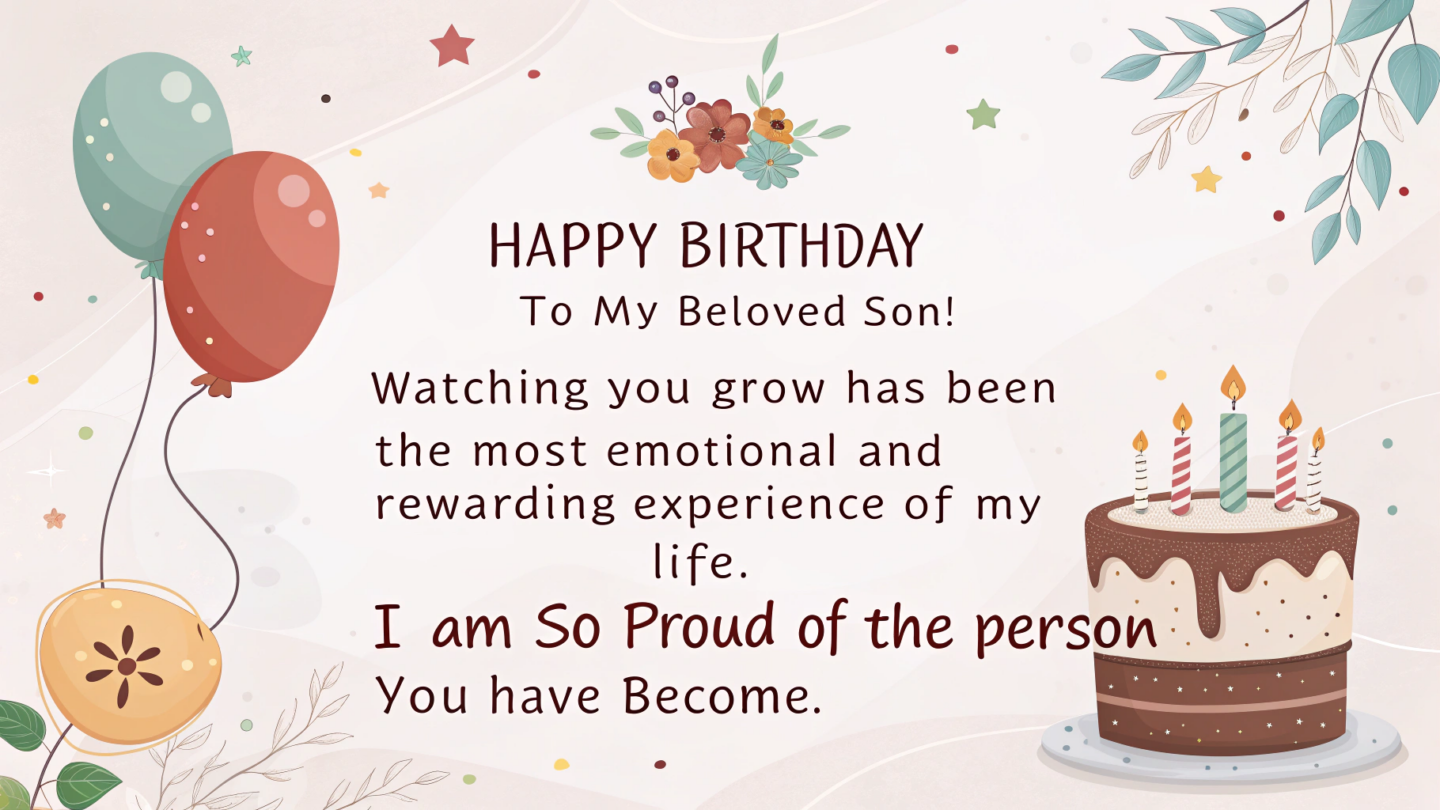 birthday wishes for son from father
