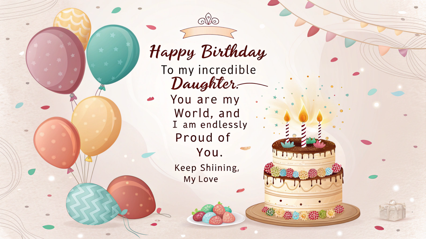 260 Heartfelt Birthday Wishes For Daughter To Brighten Her Special Day PopAi