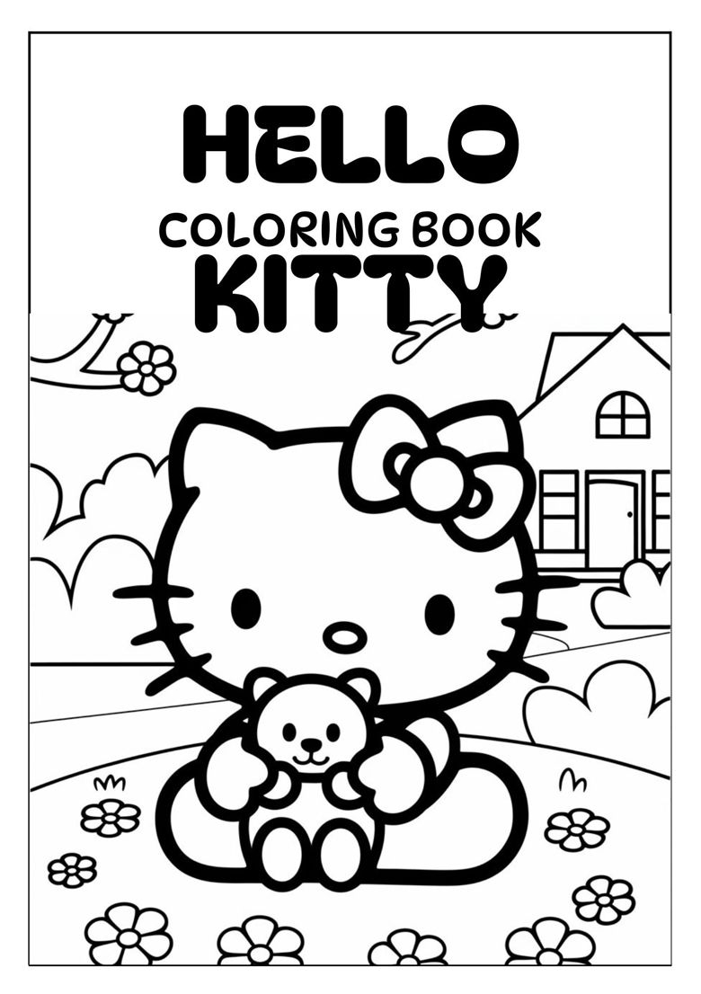 28 Adorable Hello Kitty Coloring Pages PDF JPG Download Nico Martinez s Ko fi Shop