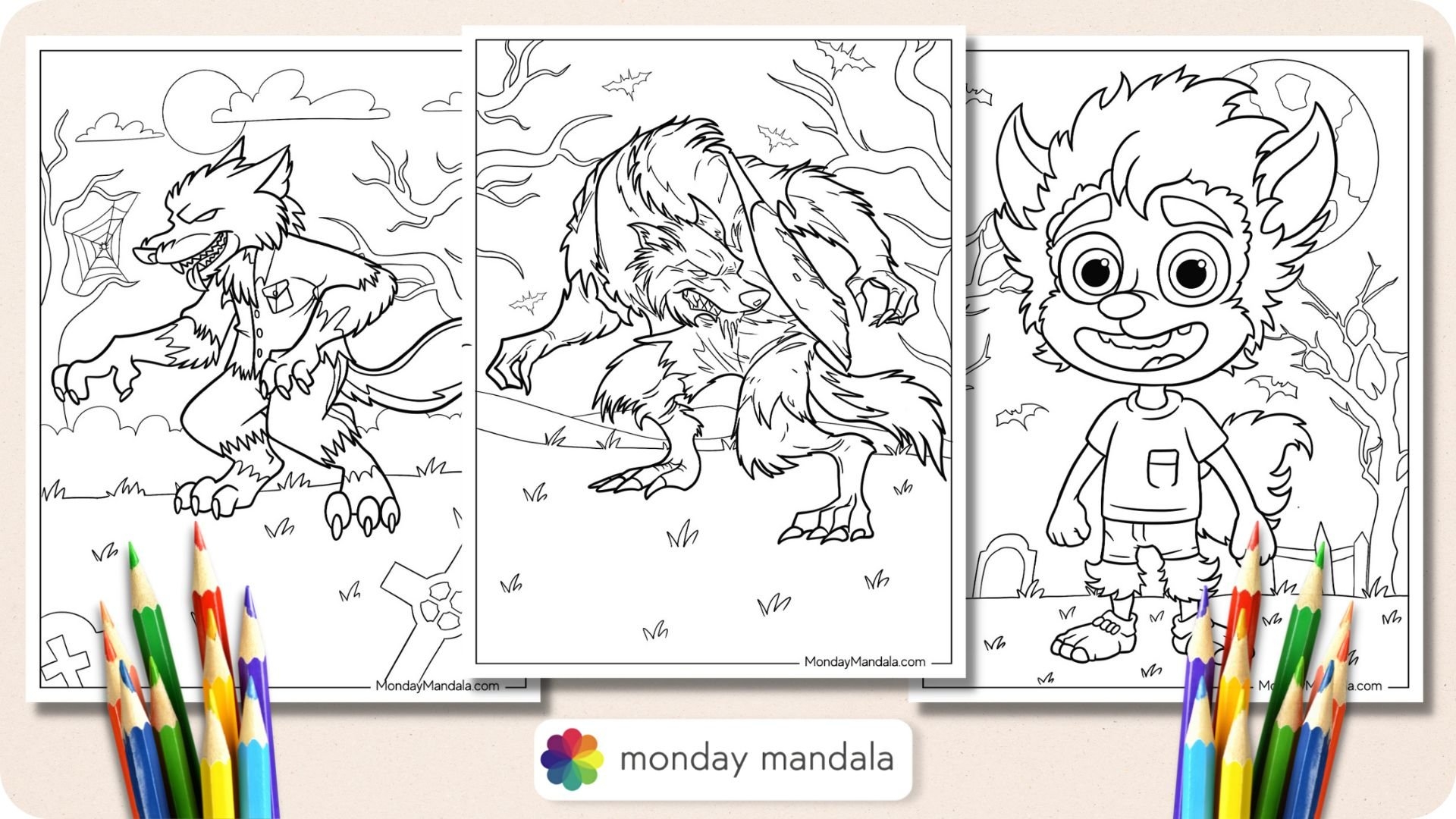 28 Werewolf Coloring Pages Free PDF Printables 28 Werewolf Coloring Pages Free PDF Printables