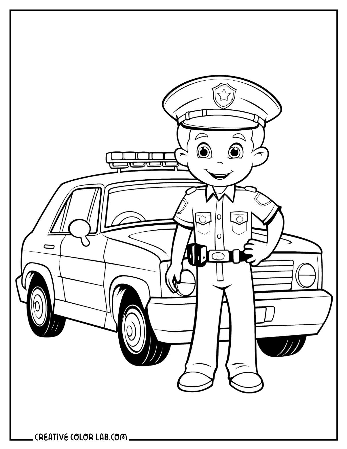 Coloring Pages For Police
