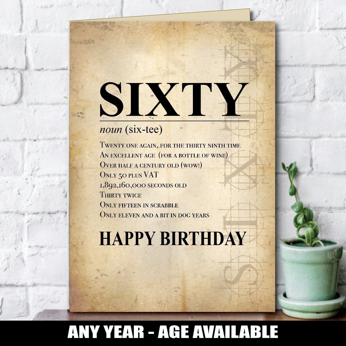 30 40 50 60 70 80th Old Funny Rude Birthday Greeting Card ANY Age Milestone 141 EBay