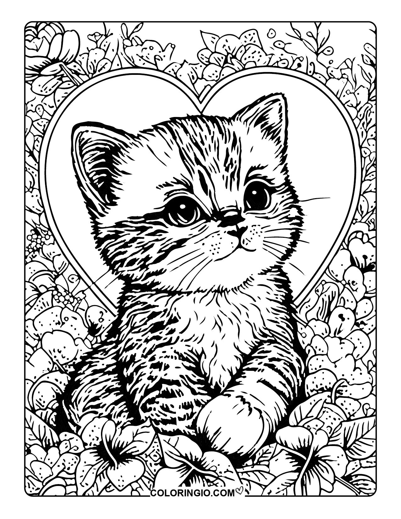 30 Cat Coloring Pages Free Printable PDF 