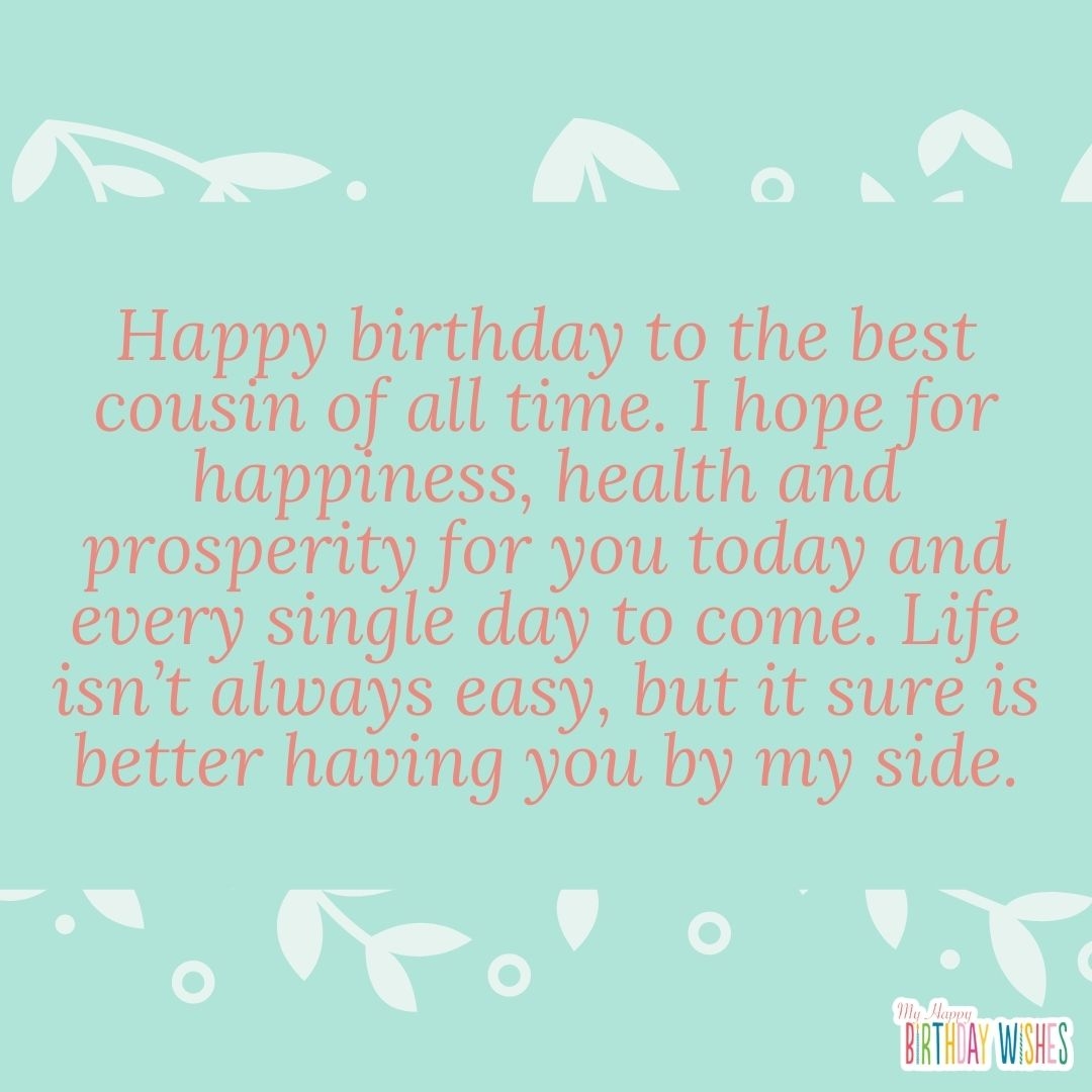 30 Happy Birthday Cousin Wishes My Happy Birthday Wishes