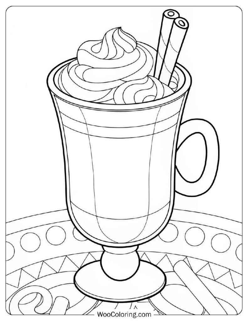 30 Hot Chocolate Coloring Pages Free PDF To Print Woo Coloring