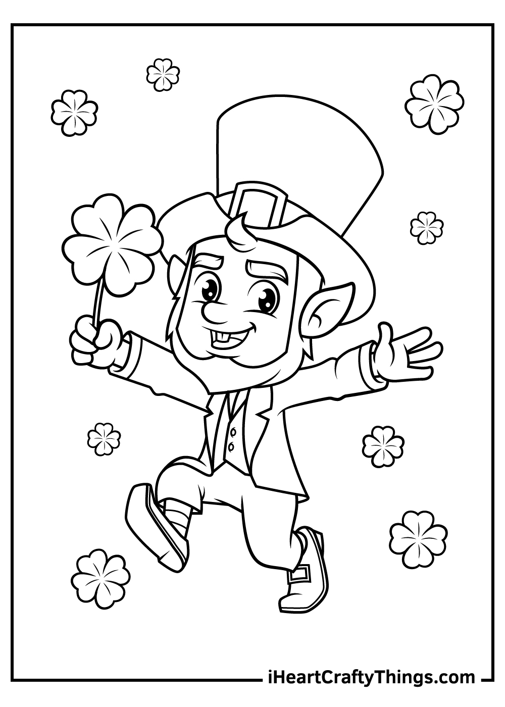Coloring Pages Of A Leprechaun