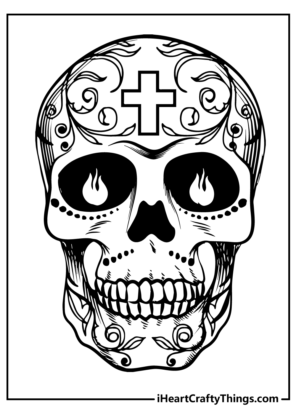 30 Sugar Skull Coloring Pages For Day Of The Dead 30 Sugar Skull Coloring Pages For Day Of The Dead