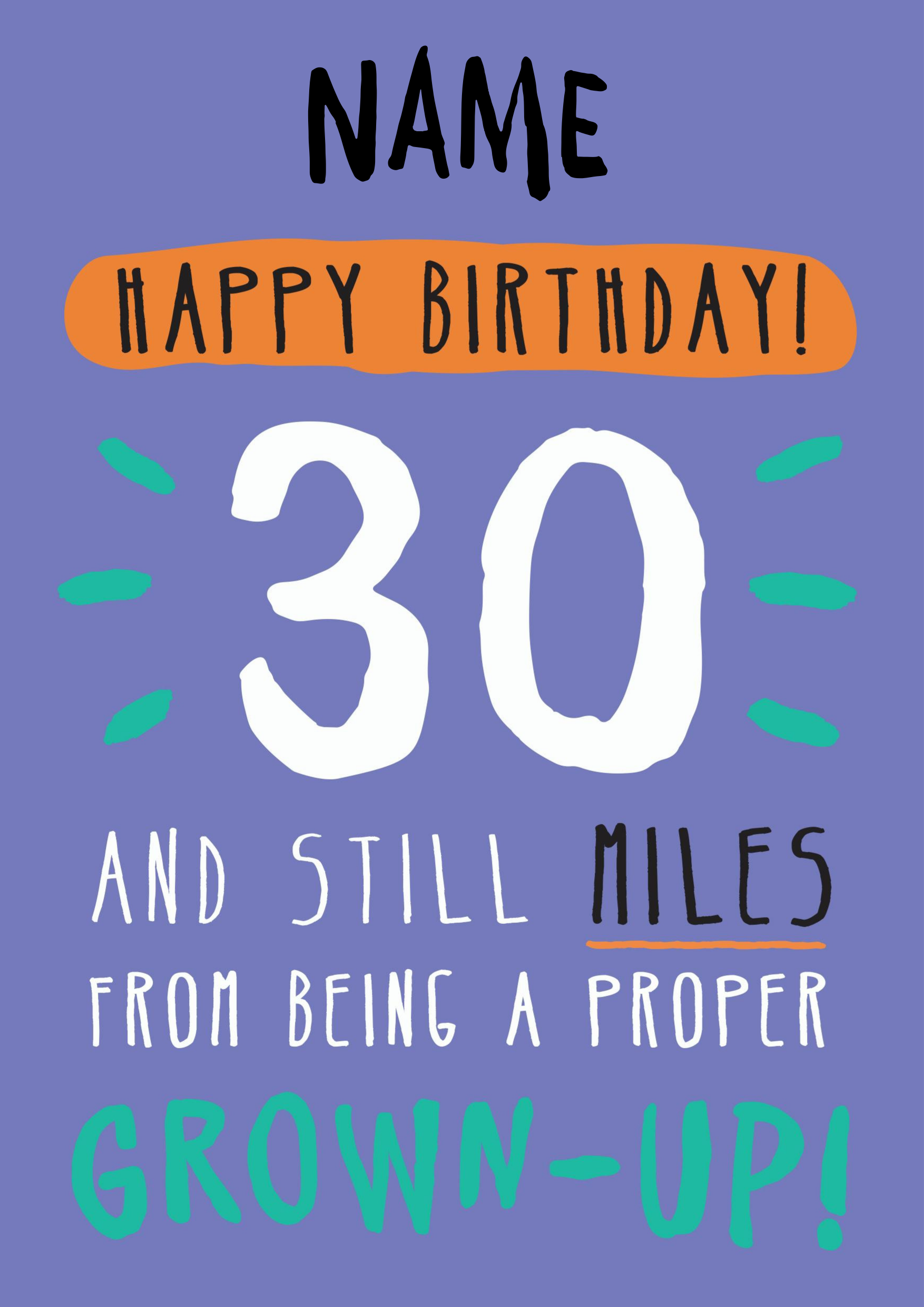 30th Birthday Card Messages What To Write Funky Pigeon Blog