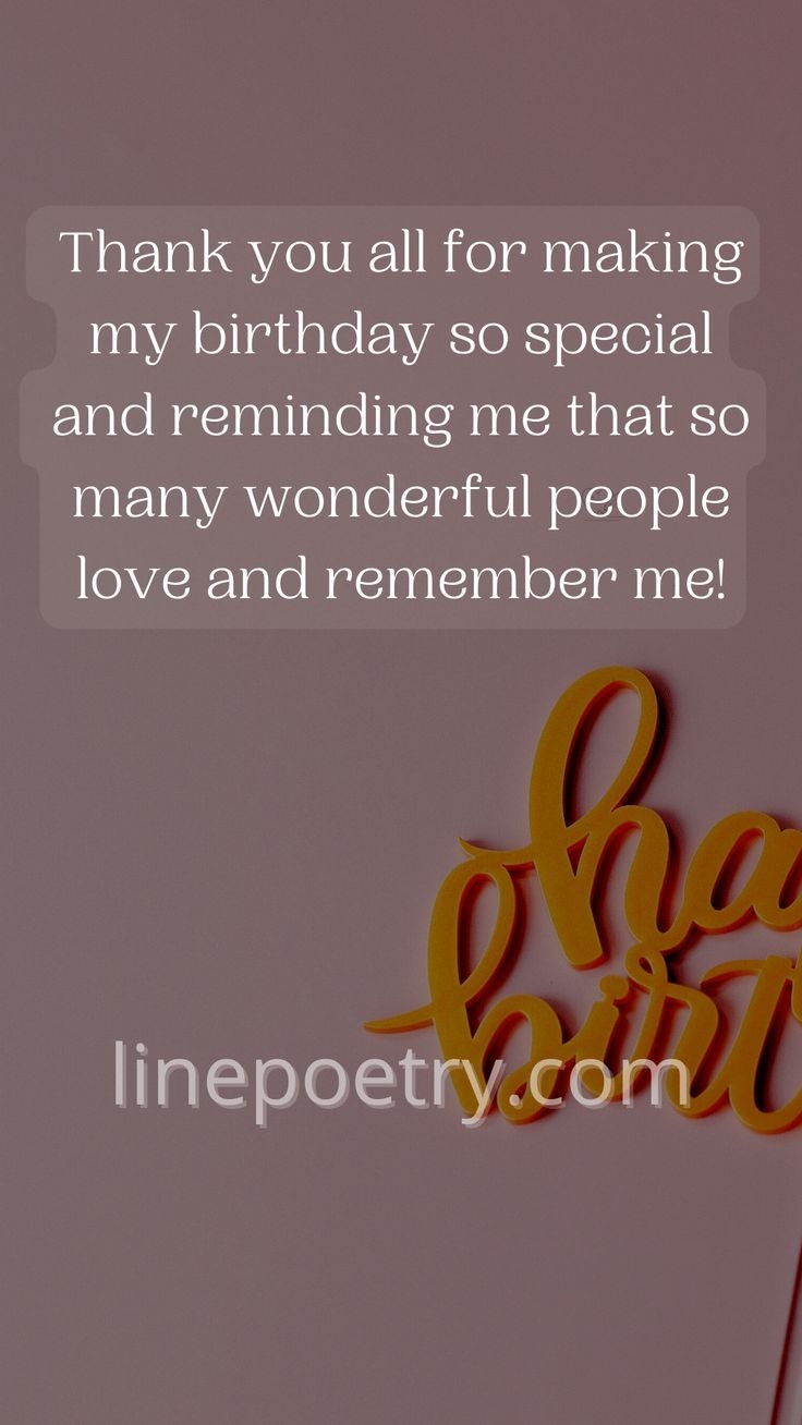 how to thank people for birthday wishes