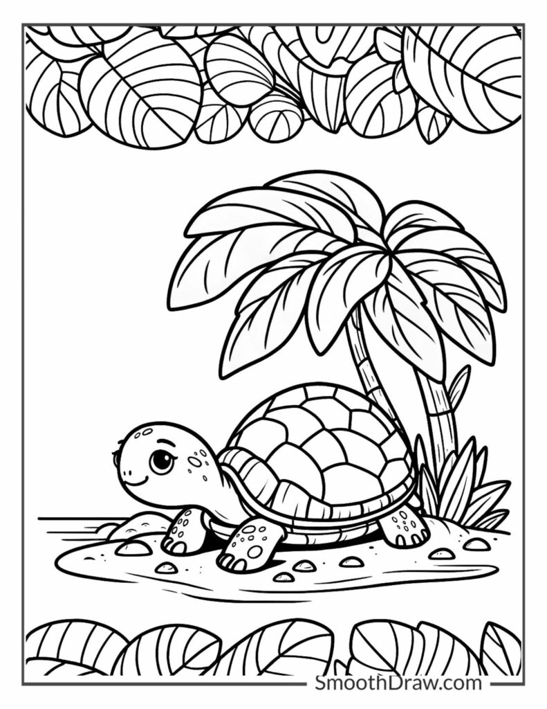 34 Turtle Coloring Pages Free Printable PDF Pages Smooth Draw