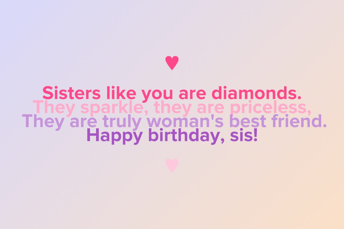 35 Birthday Wishes For Sister Almost As Perfect As She Is MyPostcard