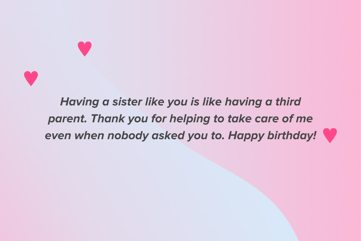 birthday wishes for an elder sister