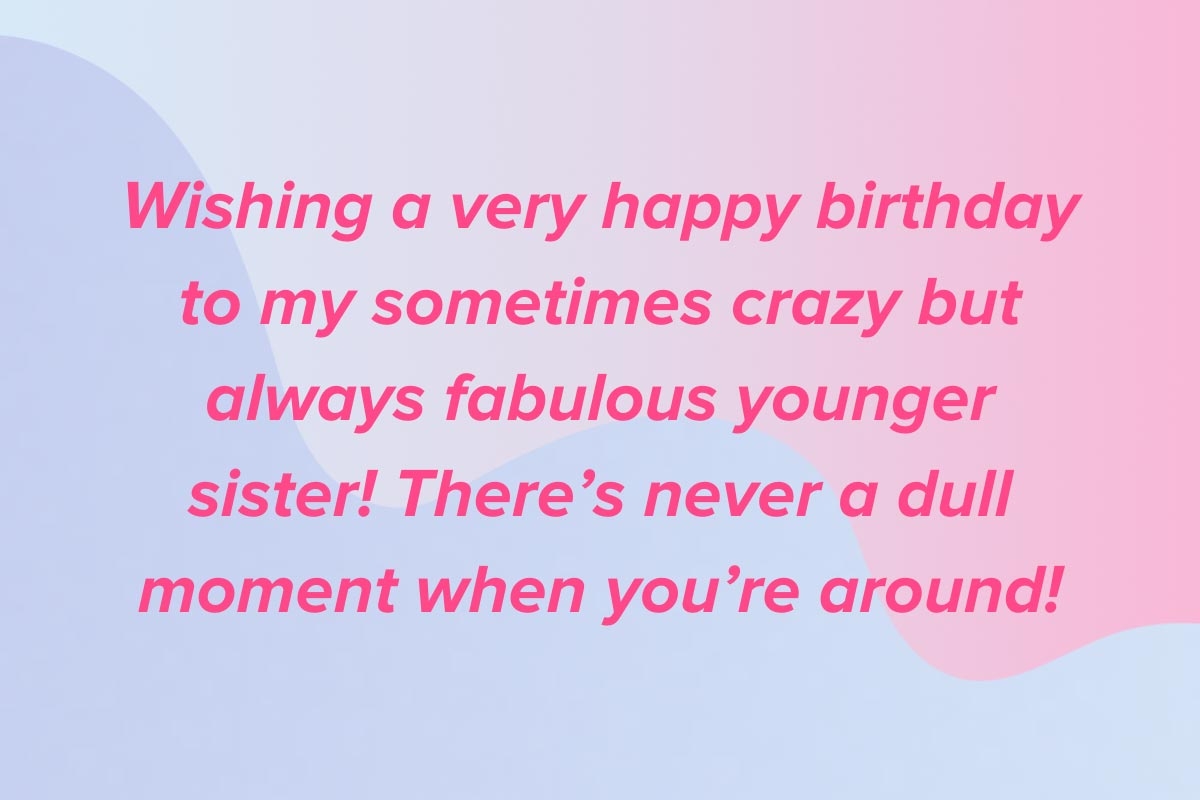birthday wishes for your sister