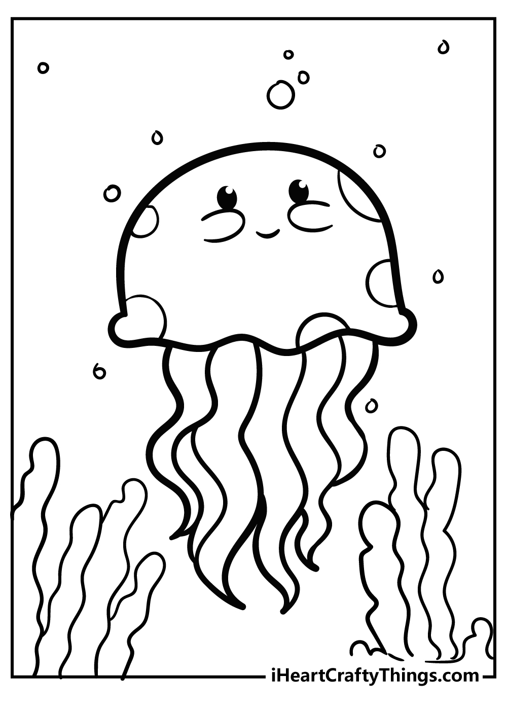 Sea Creatures Coloring Page