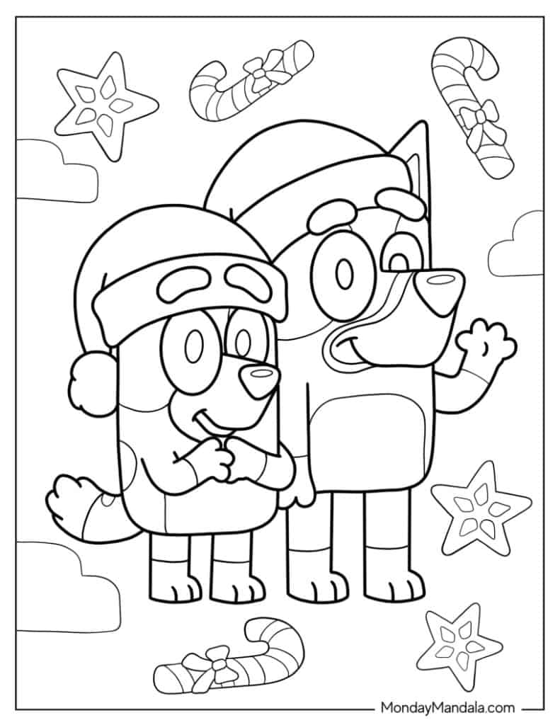 36 Bluey Coloring Pages Free PDF Printables 
