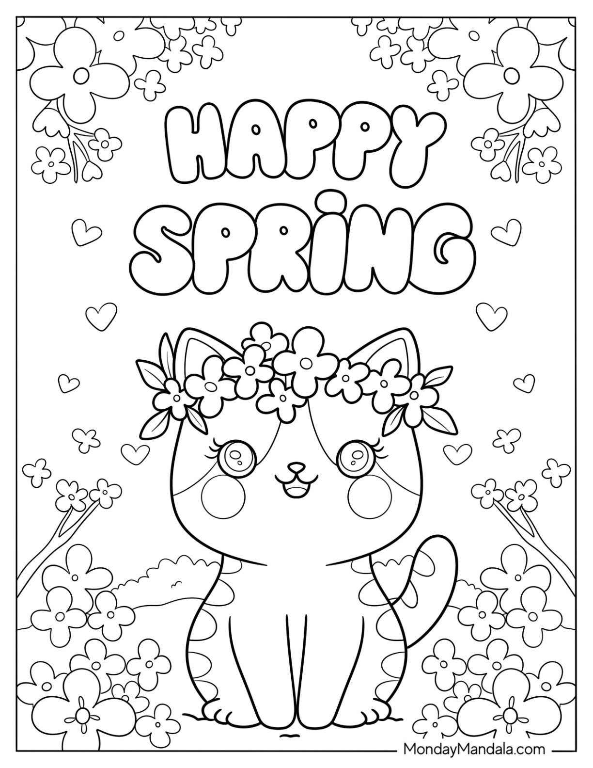 Coloring Sheets Of Spring
