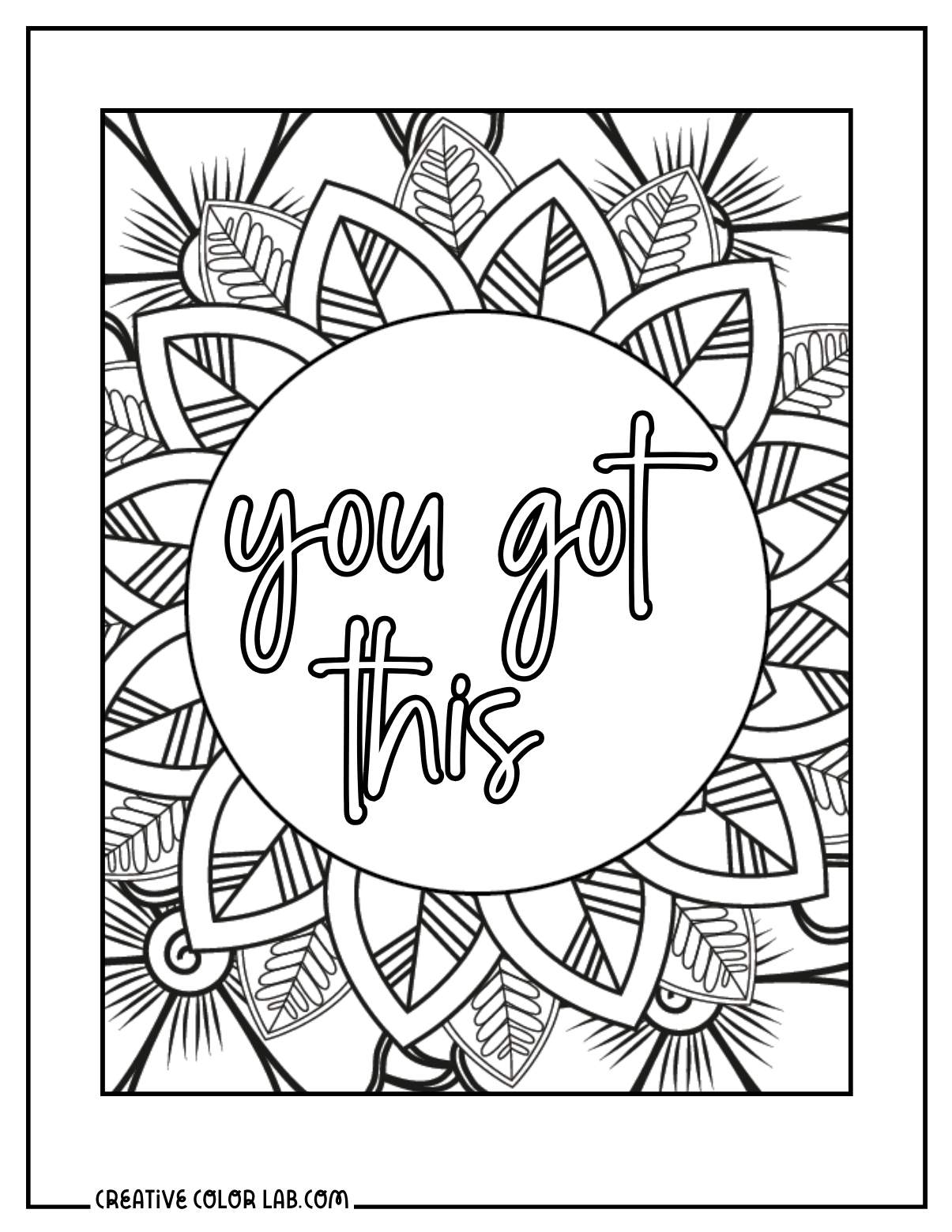 Inspirational Quotes Coloring Pages