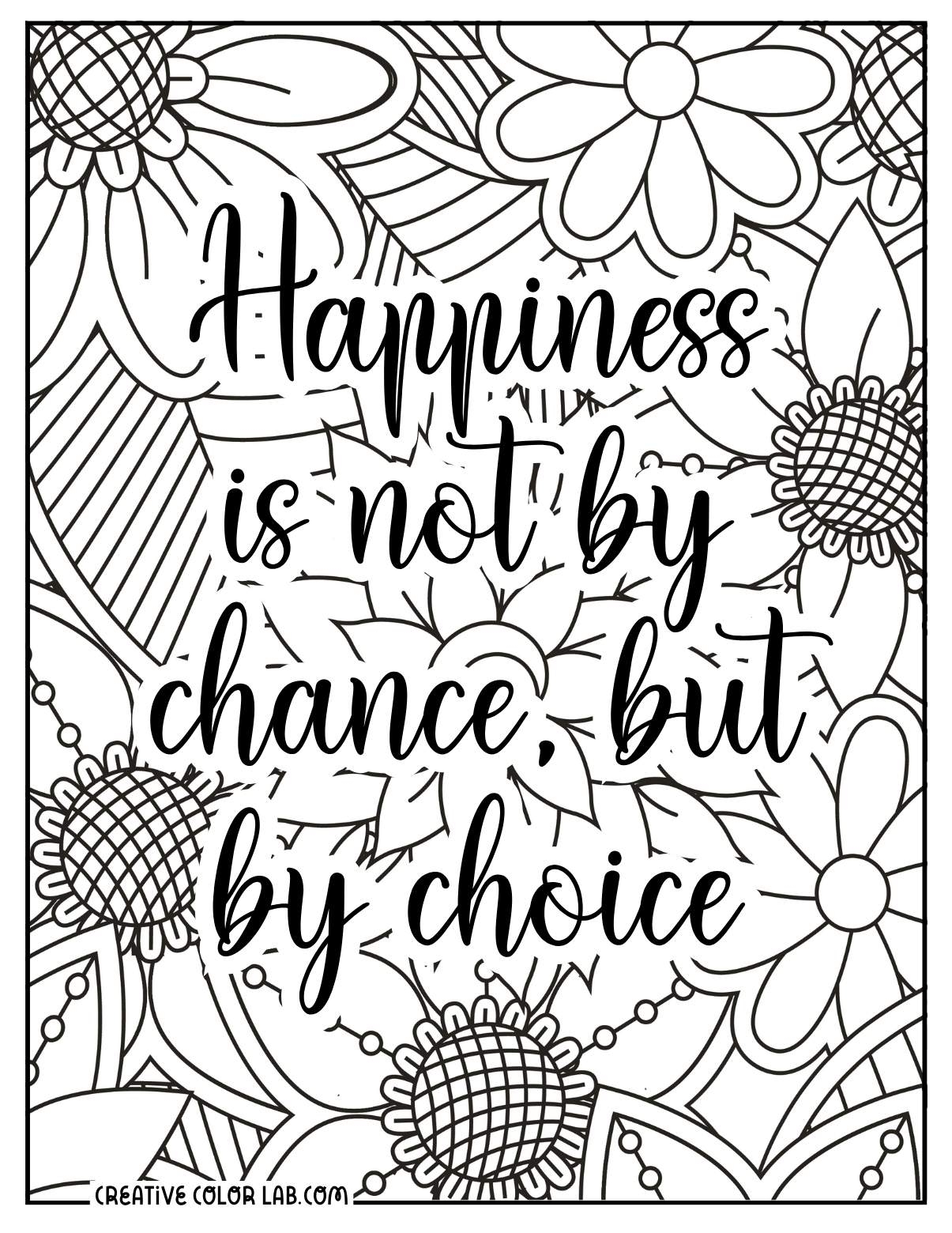 37 Inspirational Quotes Coloring Pages Positive PDF Printables