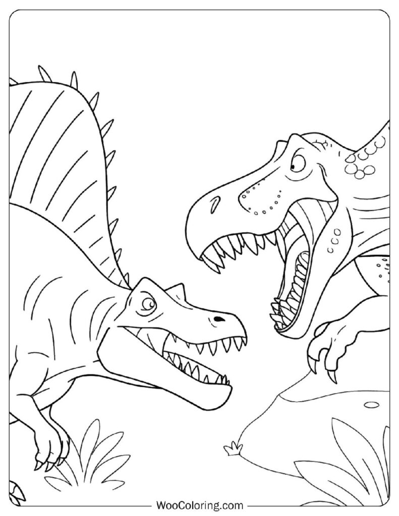 T Rex Coloring Page