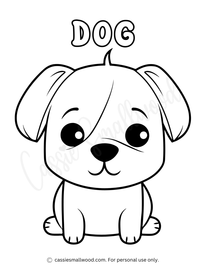 print dog coloring pages