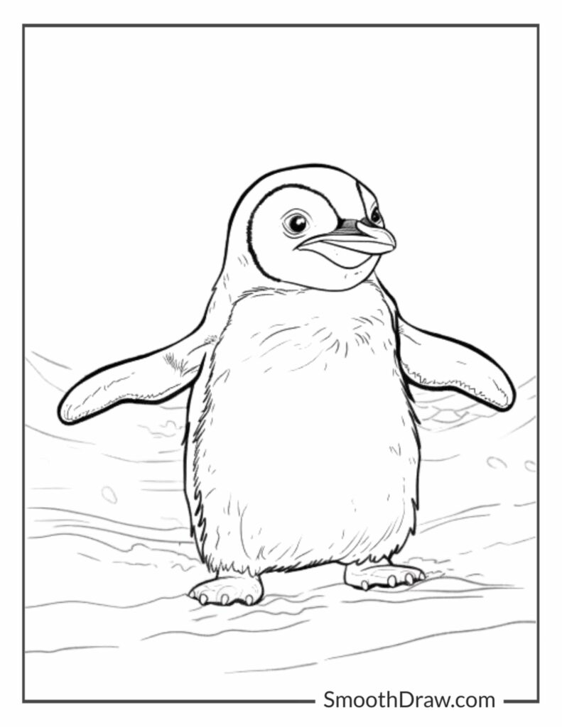 Cute Penguin Coloring Pages