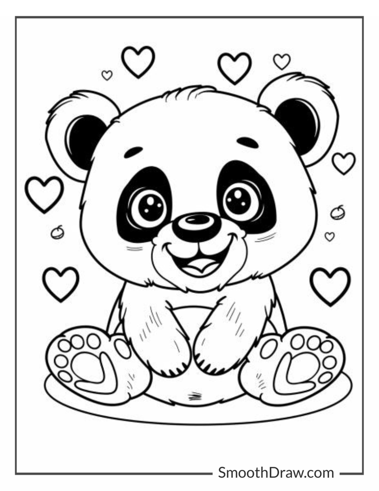 Panda Bear Coloring Page