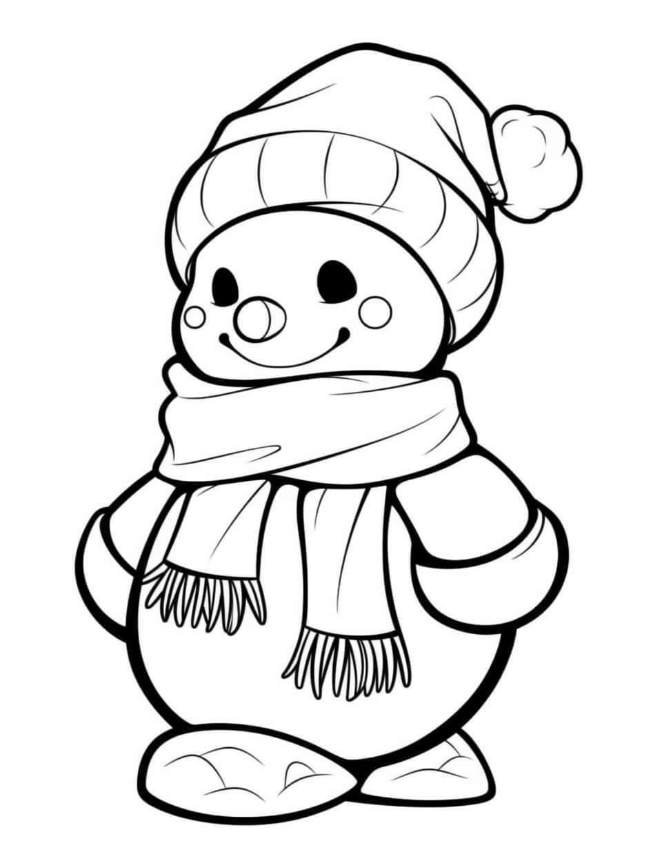 cute winter colouring pages cute winter colouring pages