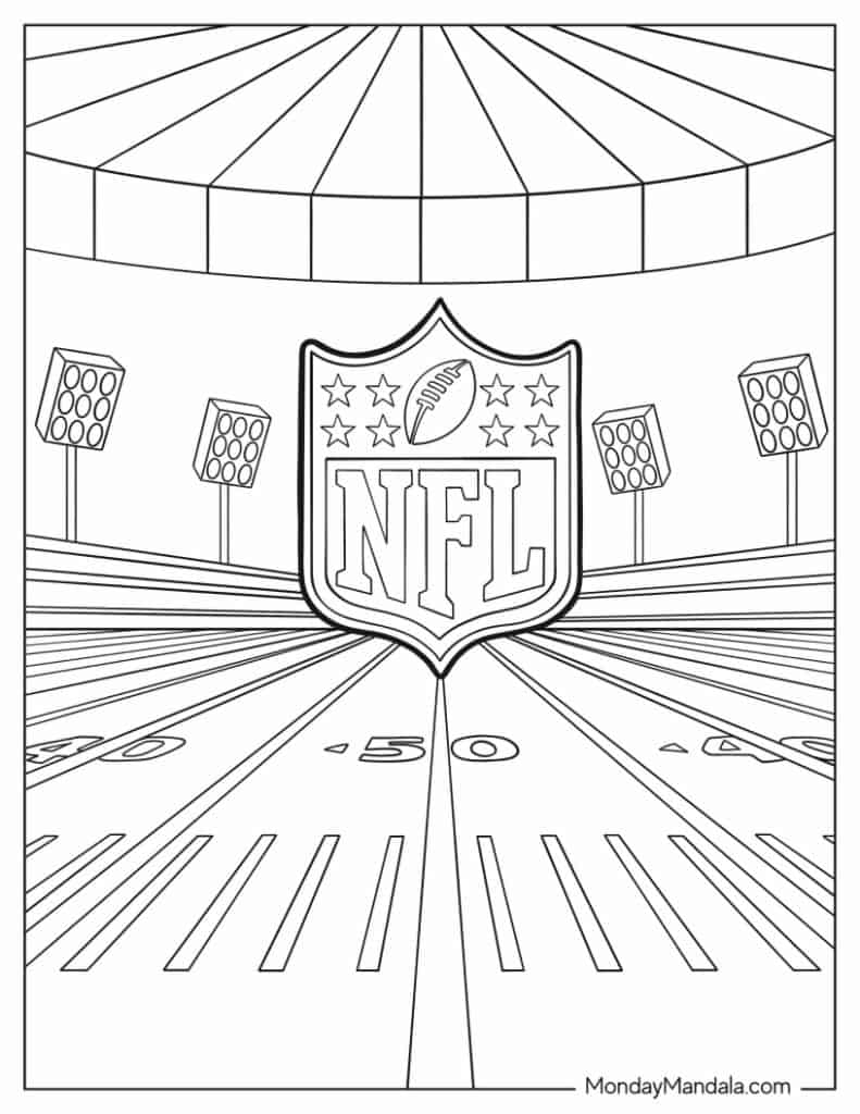 nfl football coloring pages