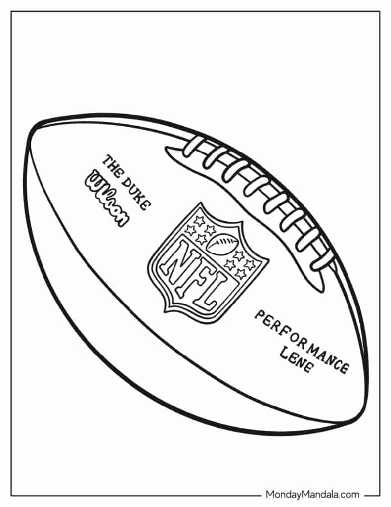 Nfl Football Coloring Pages