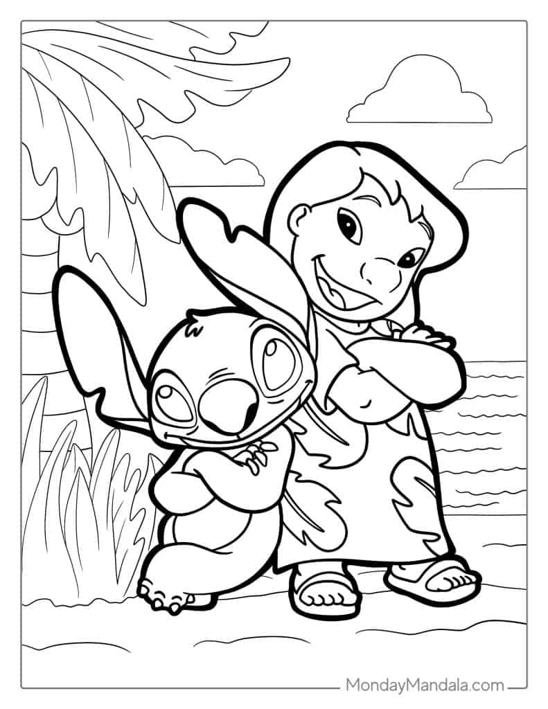 Lilo Stitch Coloring Pages