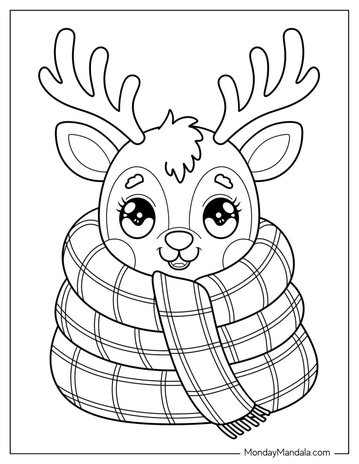 reindeer christmas coloring pages reindeer christmas coloring pages