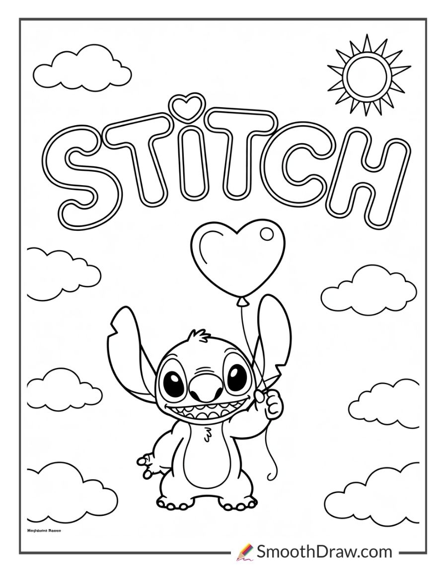 Easy Stitch Coloring Pages