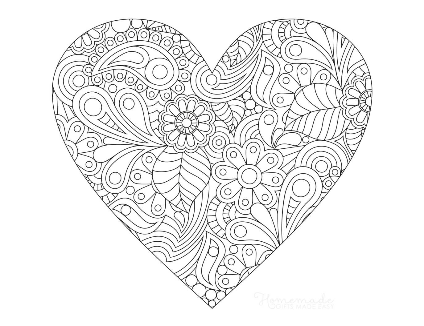 48 Printable Heart Coloring Pages For Adults Happier Human 48 Printable Heart Coloring Pages For Adults Happier Human