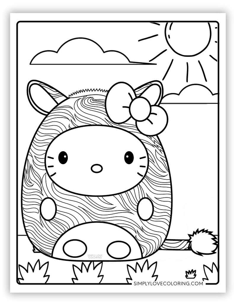 48 Squishmallow Sanrio Coloring Pages Free PDF Printables Simply Love Coloring