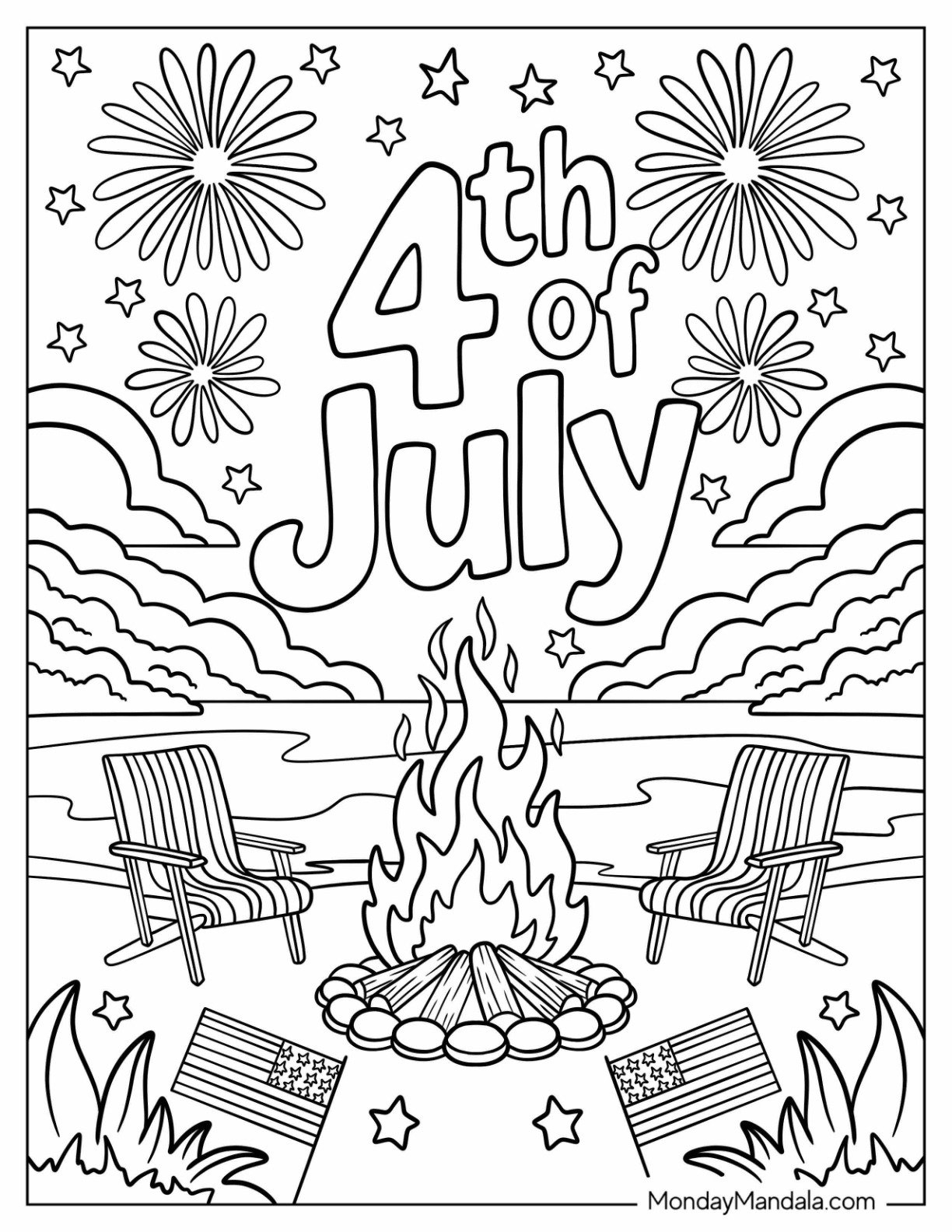 Coloring Pages Fourth Of July