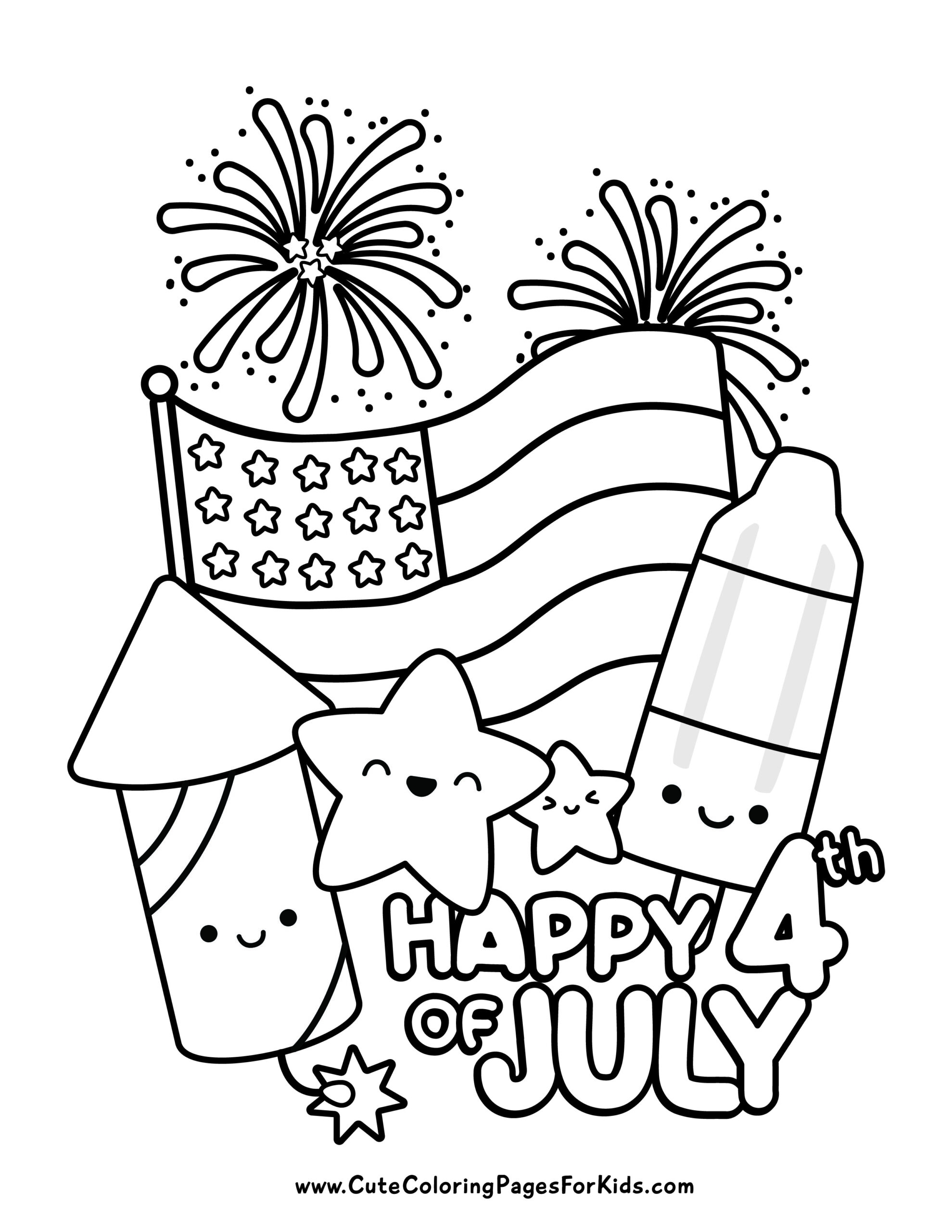 July 4 Coloring Pages