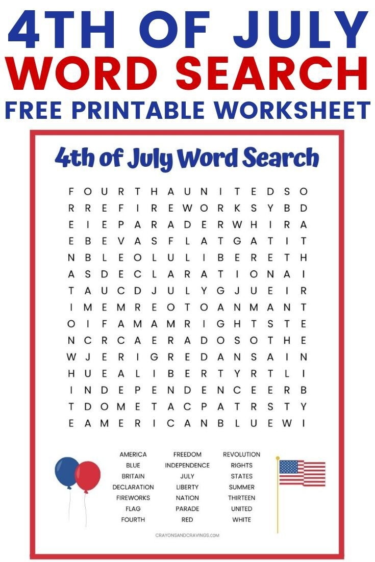 4th Of July Worksheet