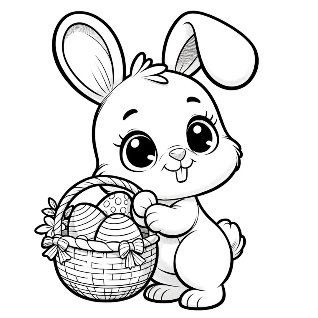 coloring pages bunny easter coloring pages bunny easter