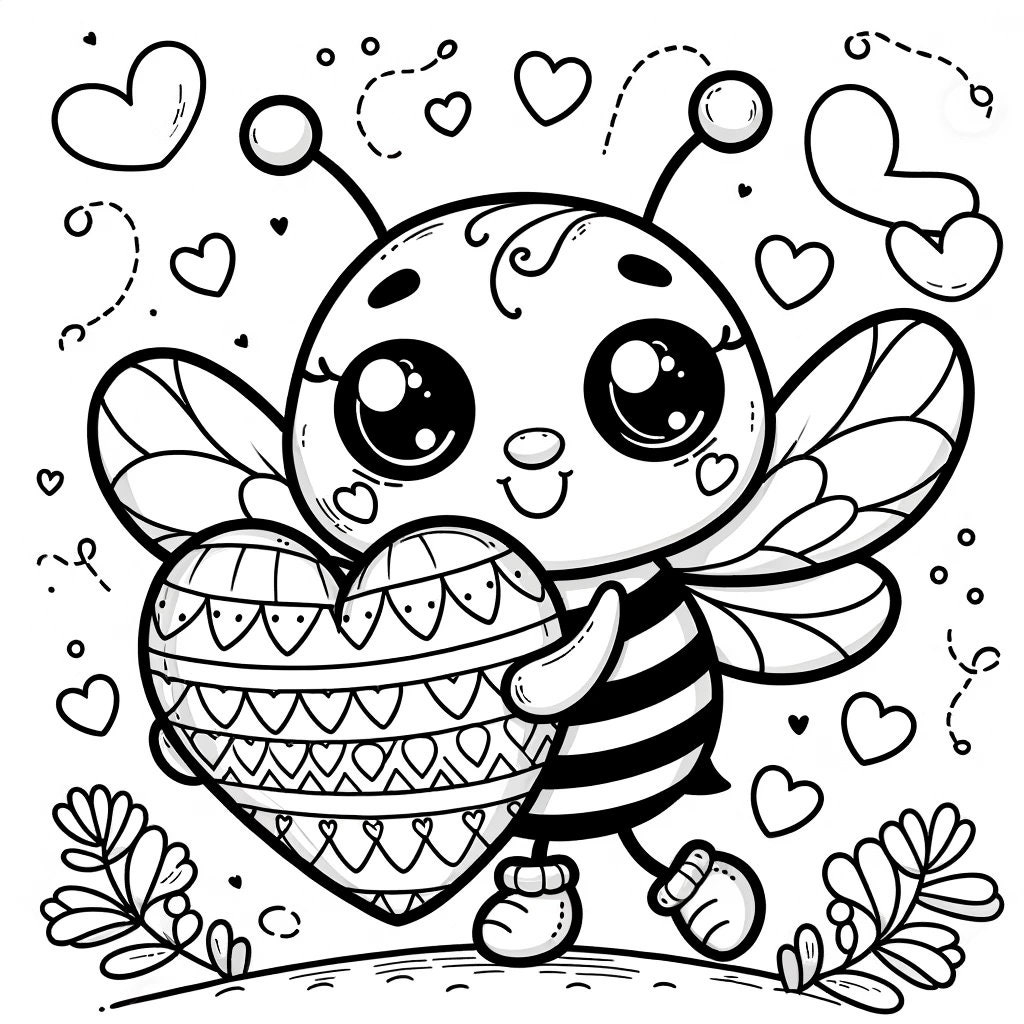 Cute Coloring Pages For Valentines Day